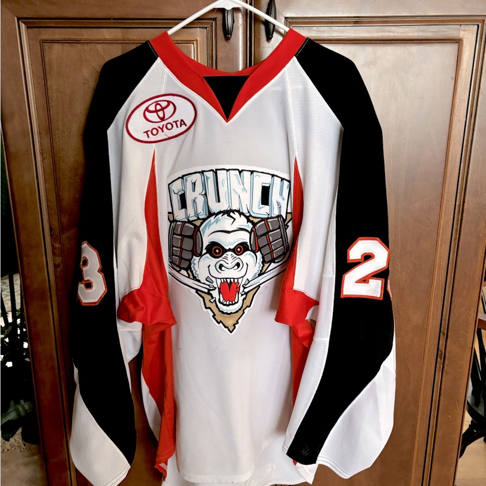 Authentic Syracuse Crunch Hockey Jersey!  Would make a fantastic holiday gift!